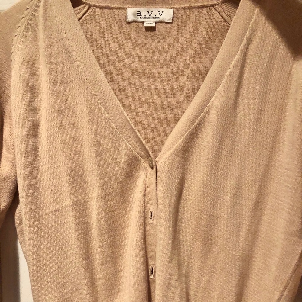 Set of 2 Cardigans-Tan and Blue